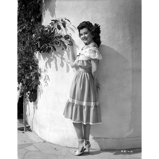 Ann Rutherford Leaning on the Wall while Facing to the Camera Photo ...