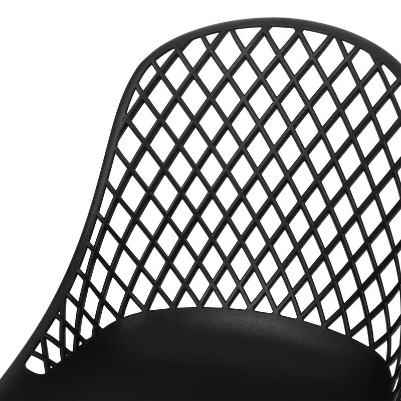 Lily Outdoor Modern Dining Outdoor Modern Dining Chair (Set of 2) by Christopher Knight Home - 18.00" W x 21.50" L x 33.20" H