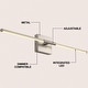 preview thumbnail 3 of 11, JONATHAN Y 28" Dimmable Integrated LED Metal Wall Sconce