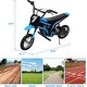 preview thumbnail 7 of 5, Ride On Motorcycle 3-Speed for Kids Ages 8-12 Blue-7
