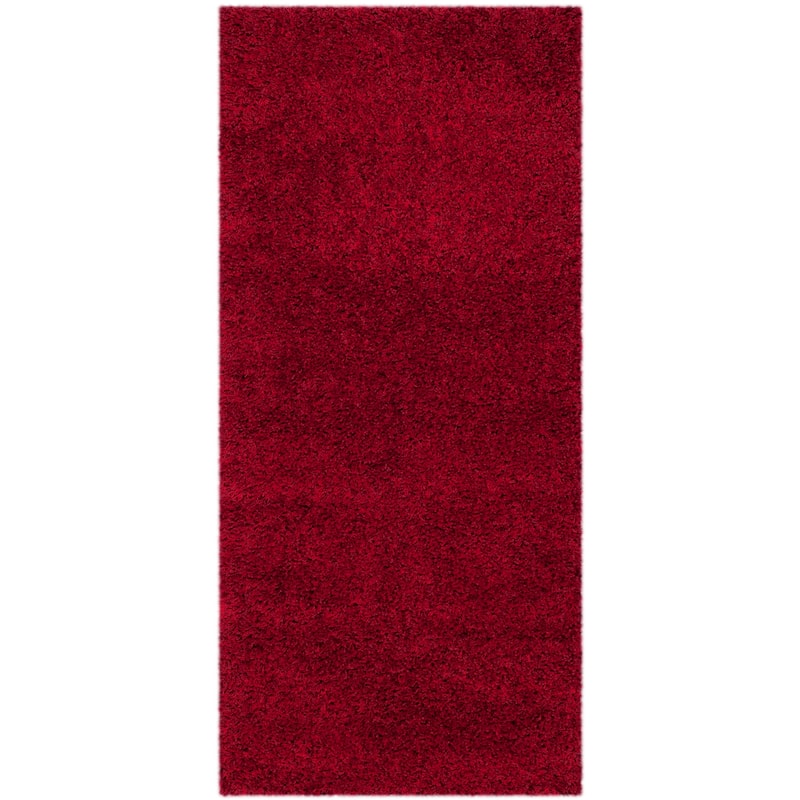 SAFAVIEH California Premium Shag Izat 2-inch Thick Area Rug - 2'3" x 5' - Red
