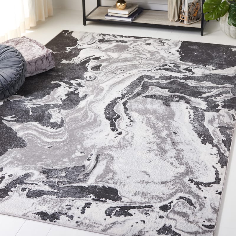 SAFAVIEH Amelia Berendina Modern Abstract Rug - 5'5" x 7'7" - Charcoal/Grey