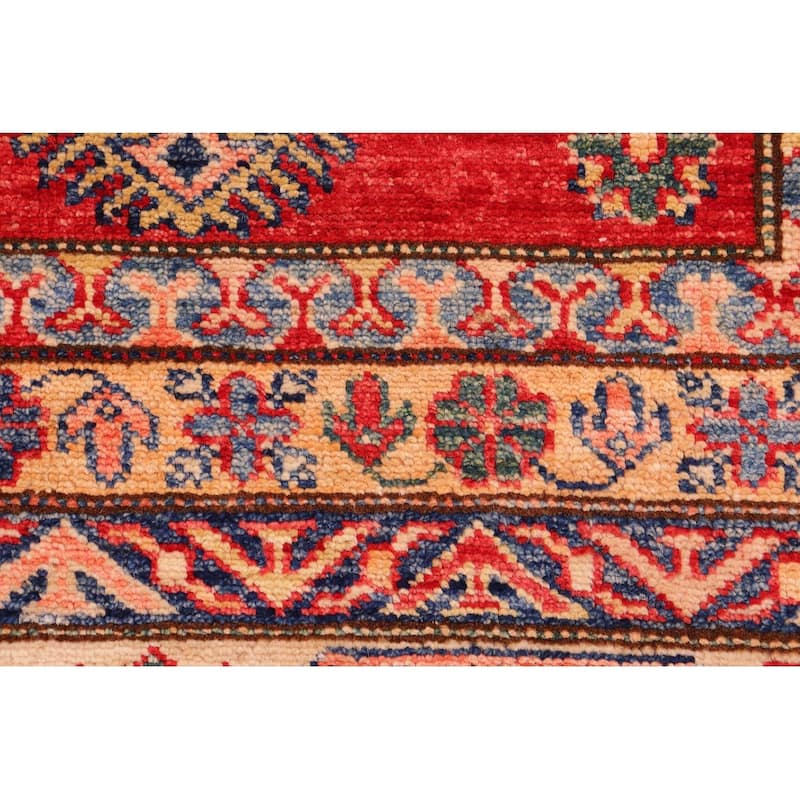 Super kazak Dorene Red/Beige Wool Rug (8'2 x 10'0) - 8'2" x 10'0"