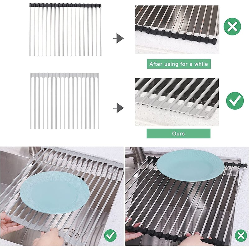 Roll Up Dish Drying Rack