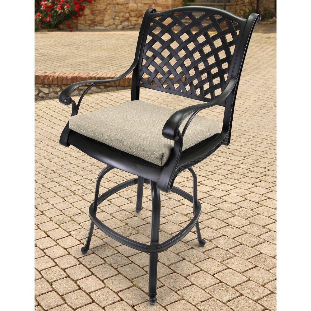 19" x 17" Seat Cushion with Ties (Set of 2) - 17'' L x 19'' W x 2'' H