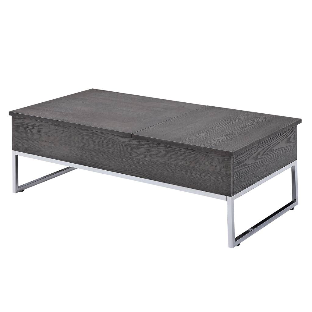 Carbon Loft Jenji Grey/ Silver Wooden Coffee Table