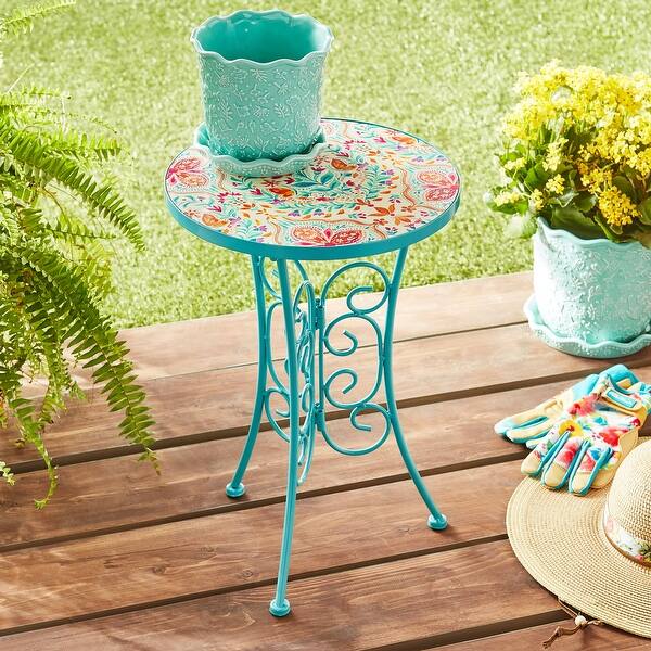 Ceramic Top Plant Stand - Bed Bath & Beyond - 38294580