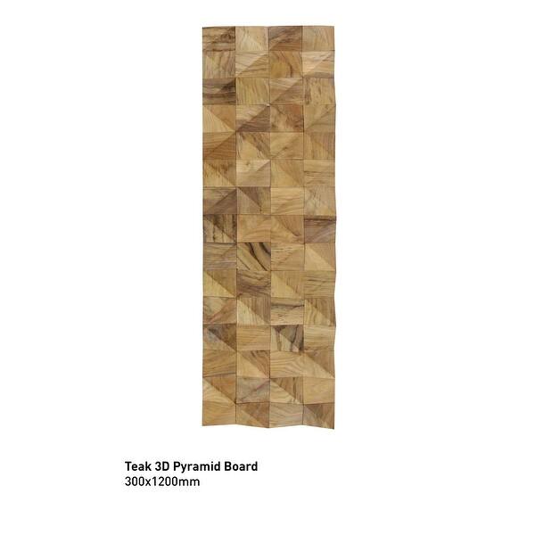 Shop Teak 3d Pyramid Wall Paneling 100 Reclaimed Teak 15 50 Sq