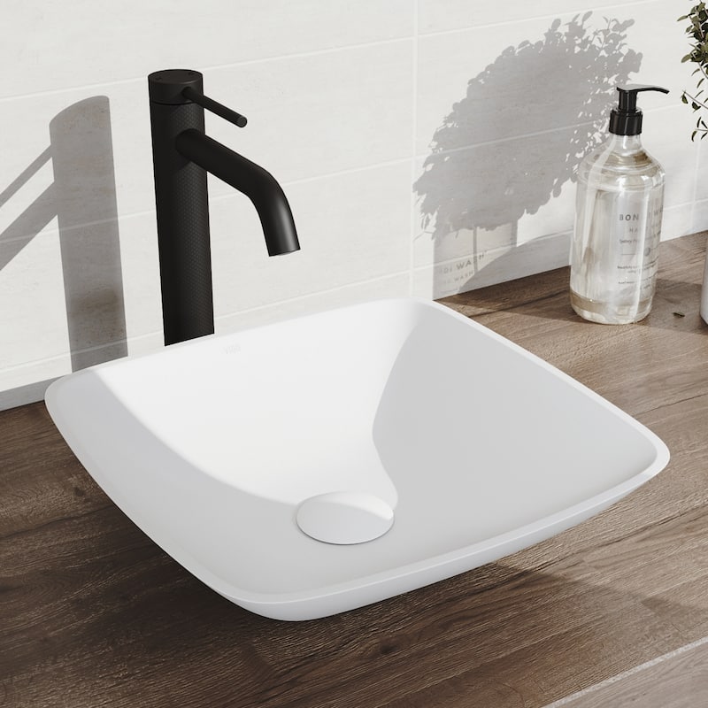 VIGO Lexington 10" H Single Handle Single Hole Bathroom Vessel Faucet