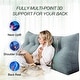 preview thumbnail 2 of 8, WOWMAX Bed Rest Bolster Wedge Back Reading Pillow Sitting Up Lumbar Support