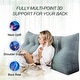 preview thumbnail 6 of 30, WOWMAX Bed Rest Wedge Pillow Bolster Reading TV Daybed Back Support