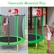 preview thumbnail 5 of 14, Outdoor & Indoor Toddler Trampoline w/Enclosure,Basketball Hoop&Ball