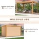 preview thumbnail 169 of 188, EROMMY Outdoor Louvered Pergola Gazebo with Adjustable Aluminum Rainproof Roof