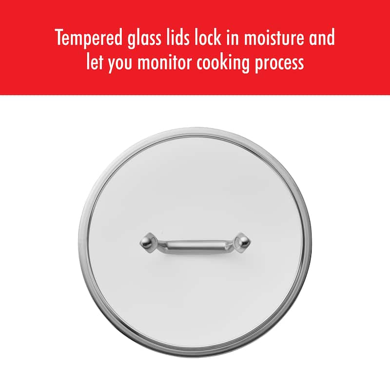 ZWILLING Energy Plus 10-inch Stainless Steel Ceramic Nonstick Fry Pan with Lid - 2-pc
