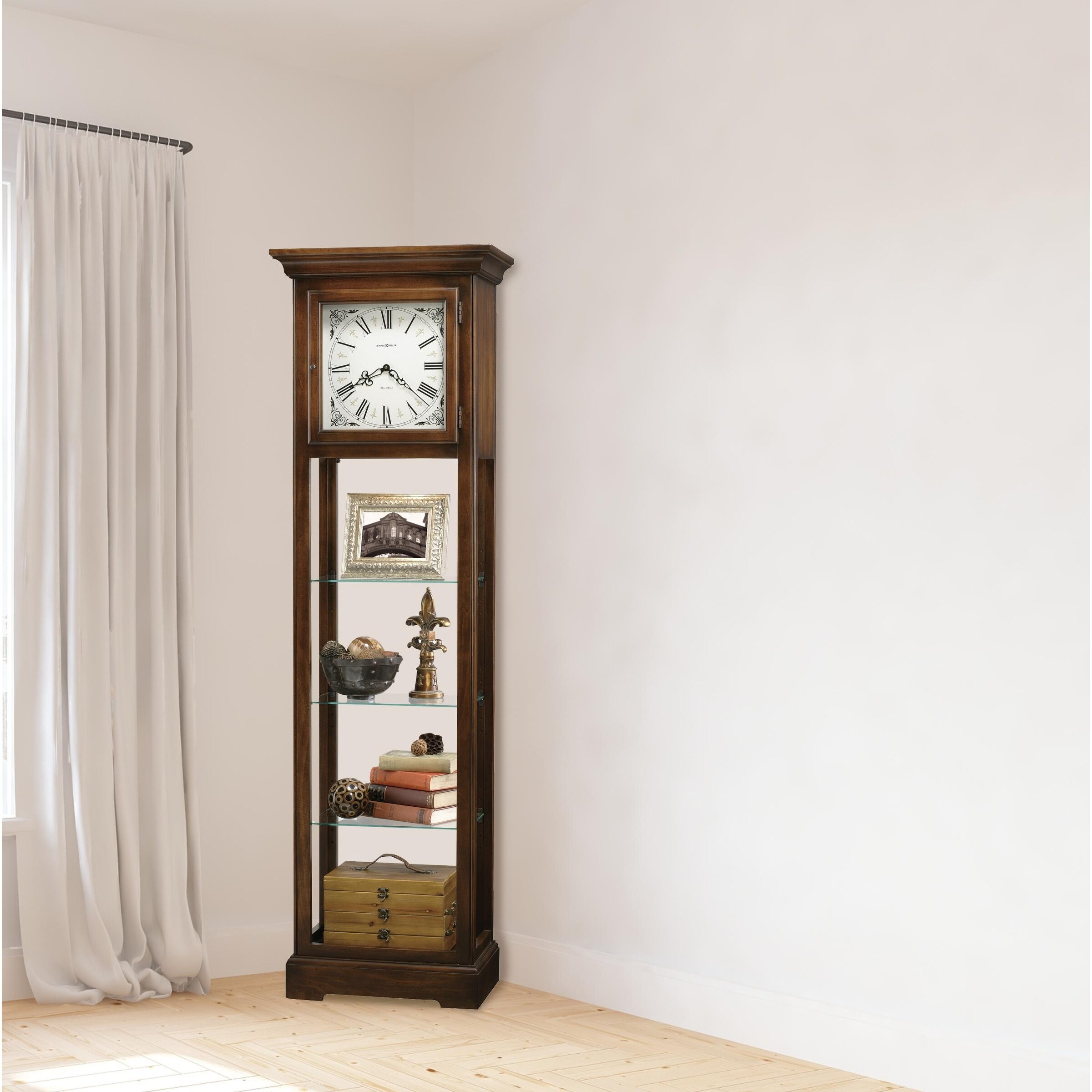 Shop Howard Miller Le Rose Wood Grandfather Display Clock