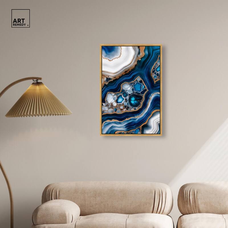 Azure Alveoli I Canvas by Art Remedy