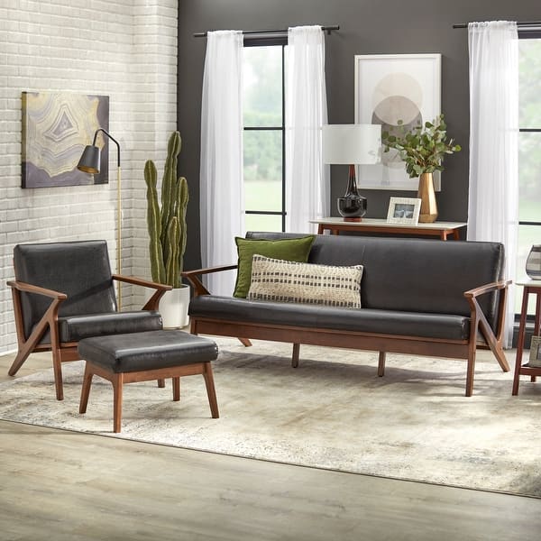Simple Living Bianca Camel Brown Chair Ottoman Set Overstock 28056584