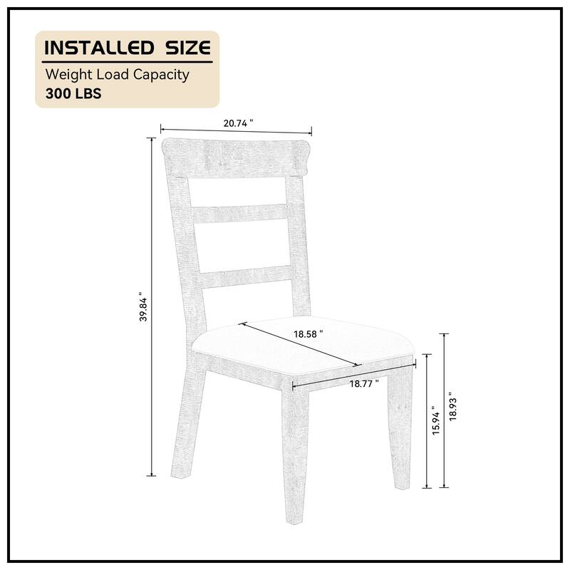 Rectangular Wood Extendable Dining Table Set Stretchable Farmhouse Dining Cabinet for Dining
