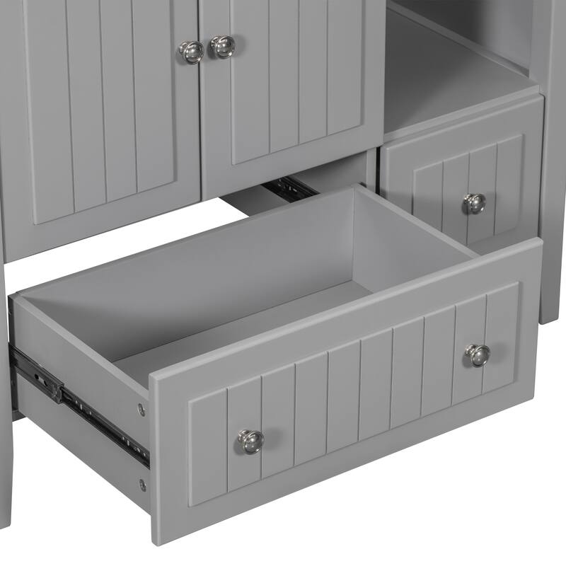 36" Bathroom Vanity with Solid Wood Frame