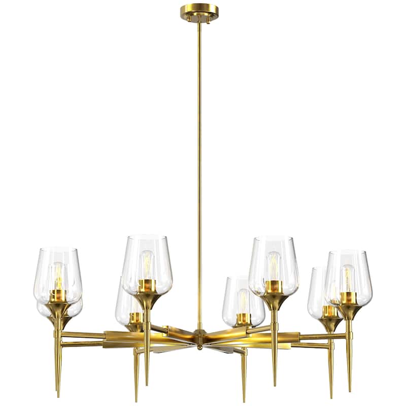 8 - Light Dimmable Classic Traditional Chandelier - N/A