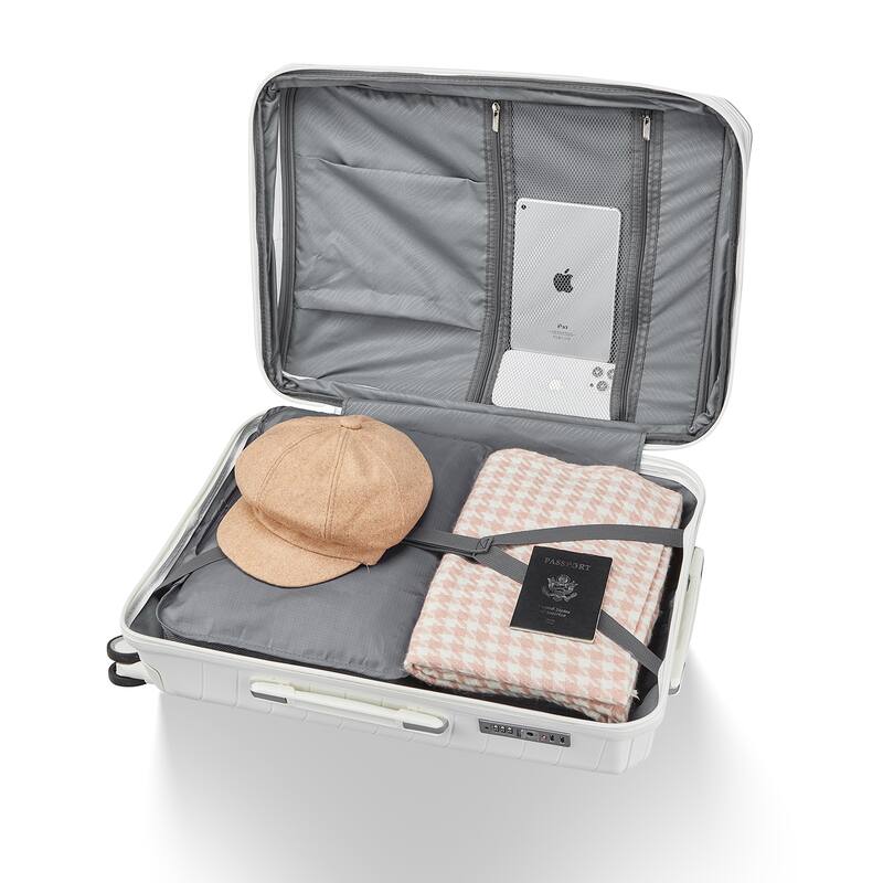 Luggage 4 Piece Sets, Expandable Carry On Luggage Set Hardshell PP, Suitcase Set with Wheels and Adjustable 3-level Handle