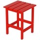 preview thumbnail 34 of 71, POLYTRENDS Laguna HDPE Eco-Friendly Outdoor Square Patio Side Table Red