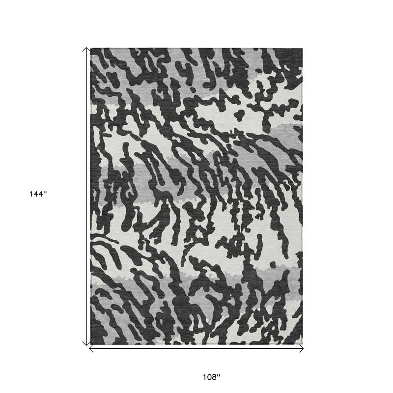 HomeRoots Animal Print Transitional Rectangle Outdoor Rug
