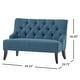 preview thumbnail 3 of 56, Nicole Polyester Blend Fabric Settee by Christopher Knight Home - 29.25"L x 43.75"W x 30.50"H