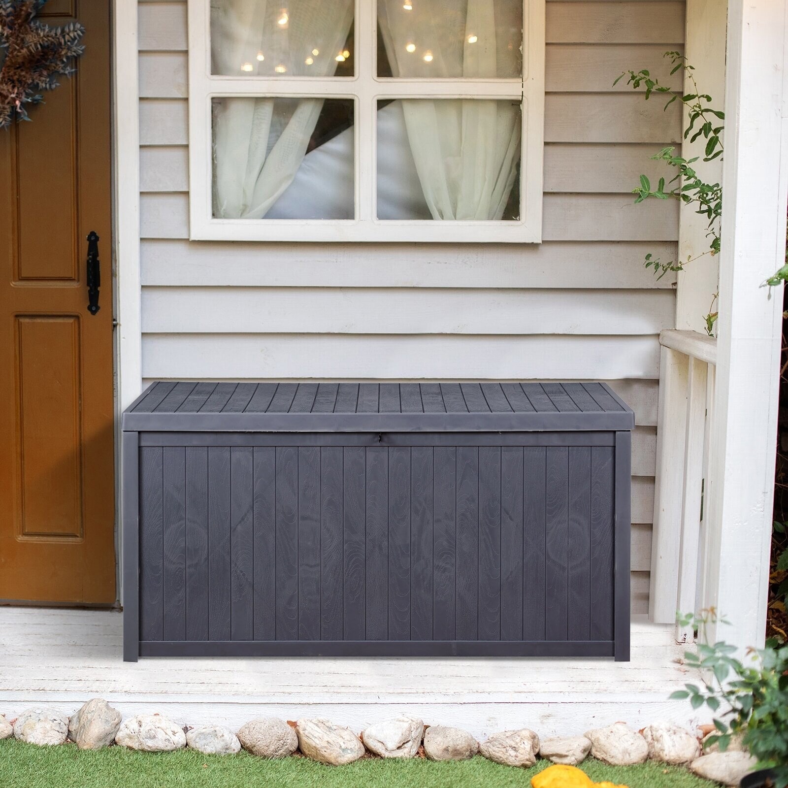 Garden Storage Bench Blanket Box Bunnings Buy Keter Signature