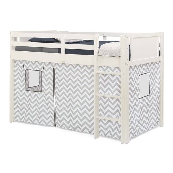 Loft Bed Tent Curtain Set For Twin Loft Bed (Bed Sold Separately