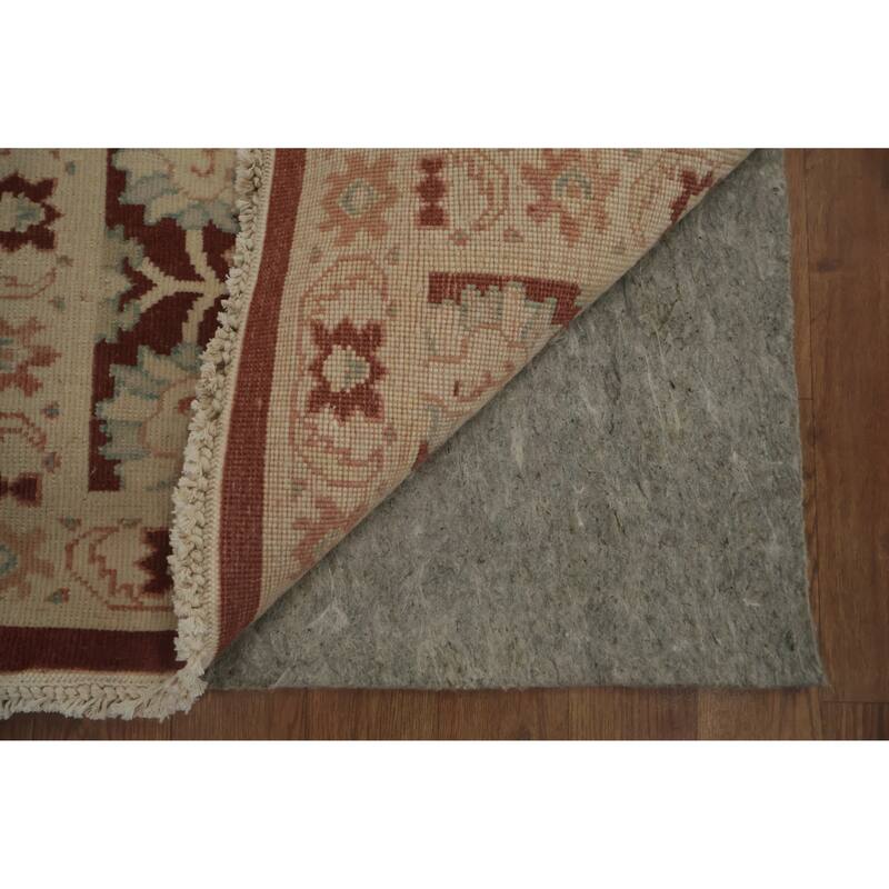 Hand Knotted Oriental 100% Wool Carpet Traditional All-Over Oranges & Rust Ziegler Area Rug - 4' 0'' X 2' 0''
