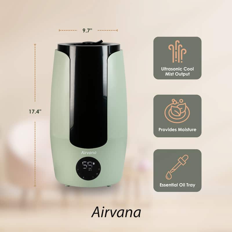 Airvana AV200HUM Aspire 2.25 Gallon Top Fill Digital Humidifier