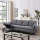 preview thumbnail 19 of 30, Modular Sectional Sofa Couch L Shaped With Storage Ottoman and Side Bags For Living Room Lightgrey