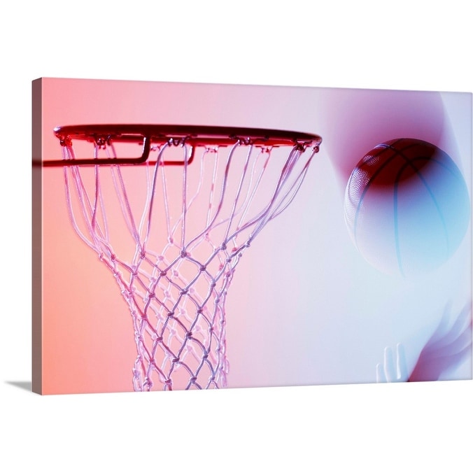 pink basketball goal