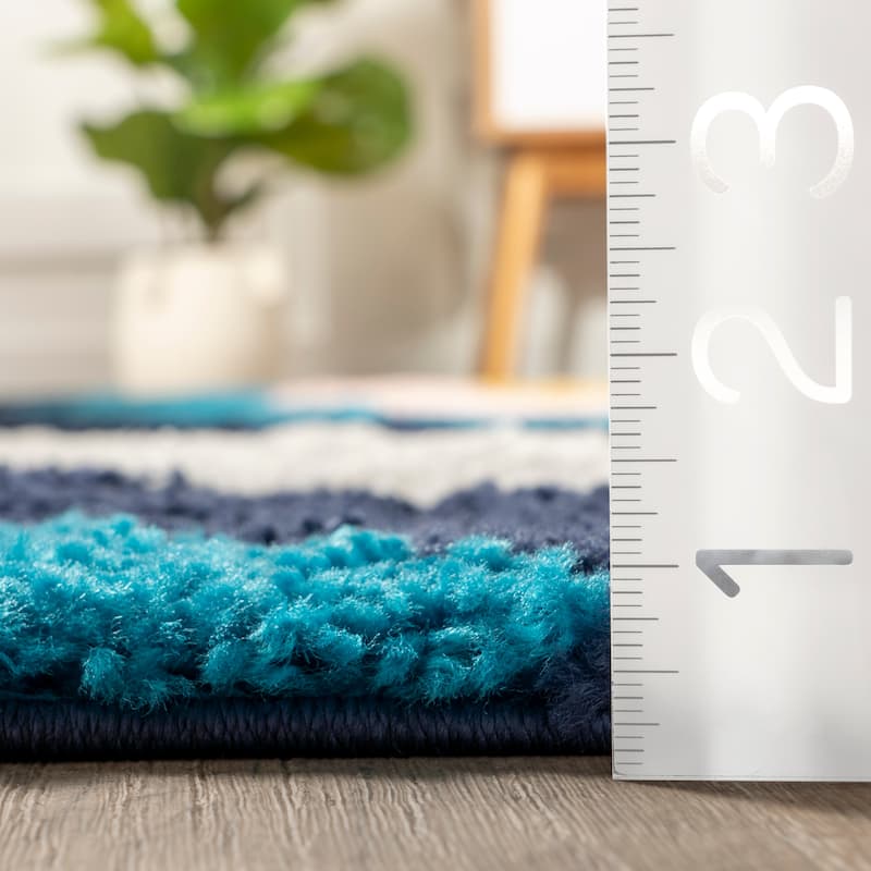 Nuloom Ela Half Rainbow Shag Area Rug