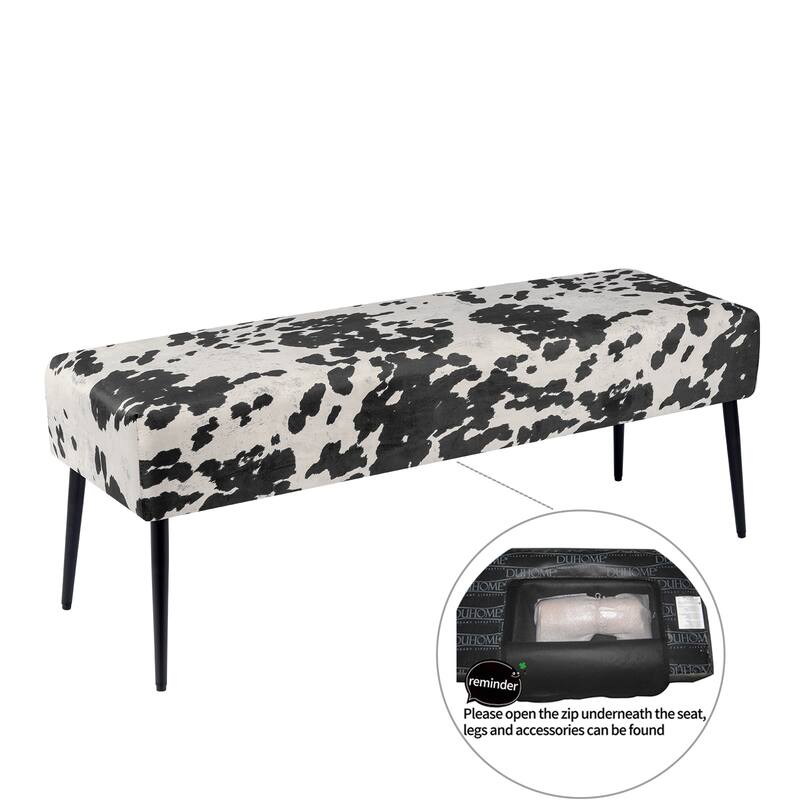 Modern 44" Length Button Tufted Bench