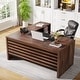 preview thumbnail 7 of 19, 62.2" Executive Desk with Mobile File Cabinet, L-Shaped Office Desk for Home Office