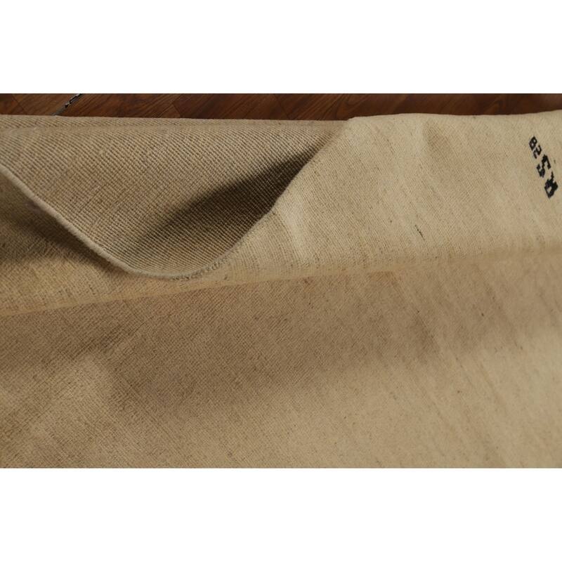 Modern Gabbeh Oriental Area Rug Handmade Bedroom Solid Wool Carpet - 5'5" x 7'9"