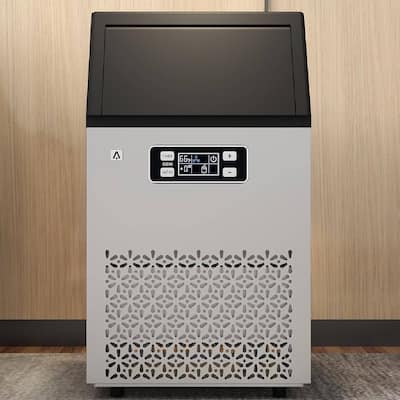Commercial Ice Maker Machine with 33LBS Storage Bin - N/A