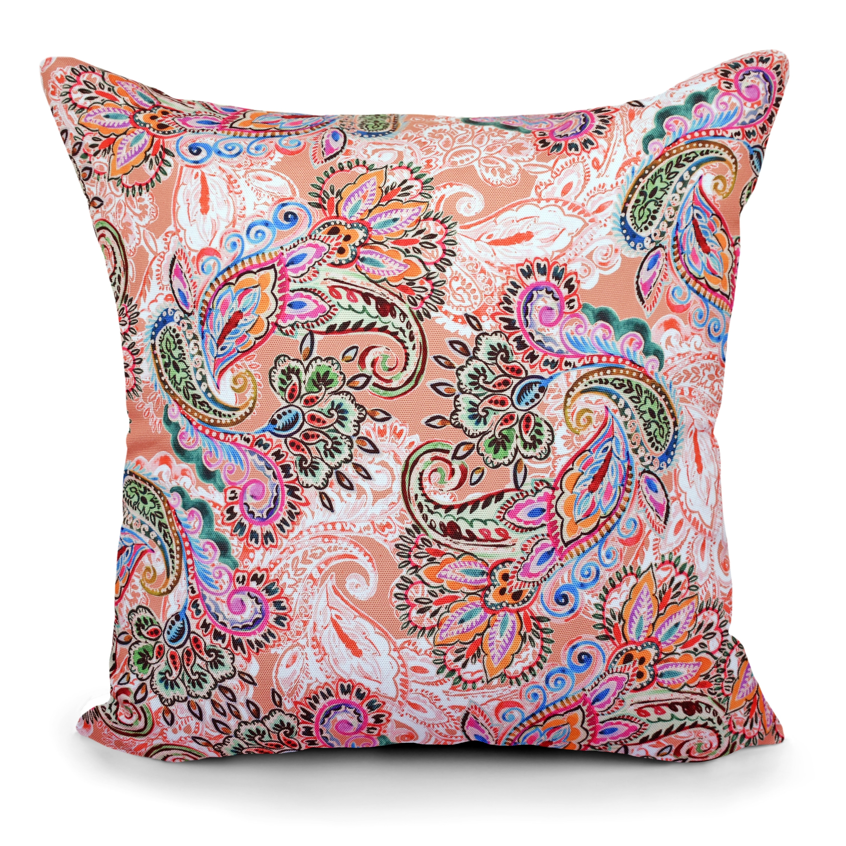 Decorative Indoor Outdoor Waterproof Throw Pillows 18x18 Inches with Inserts for Your Patio Furniture Chairs Indoor Decor Pink