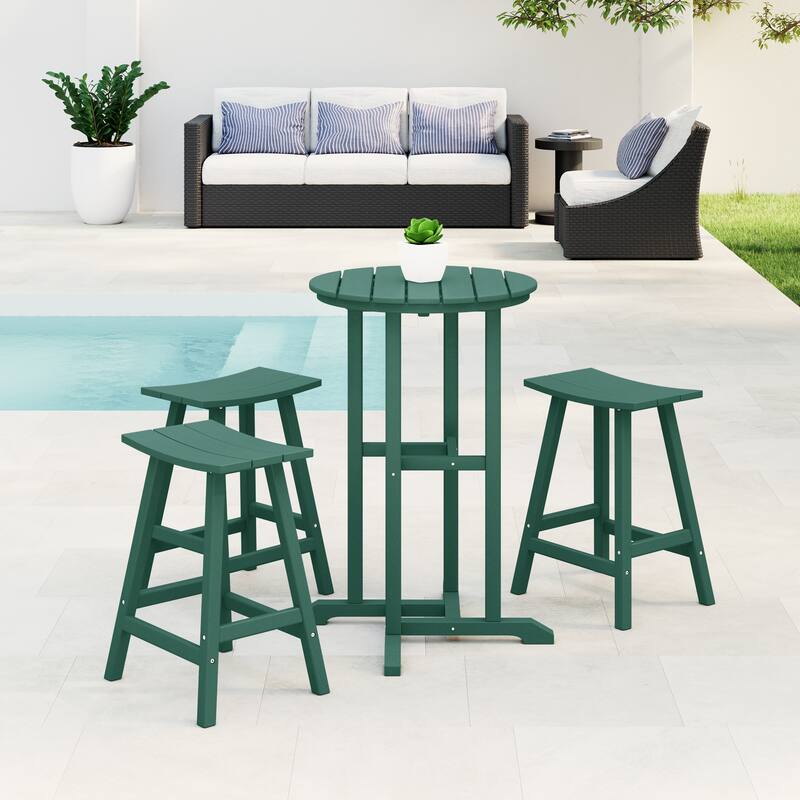 Laguna Hdpe All Weather Outdoor Patio Bistro Counter Set (4-Piece Set)