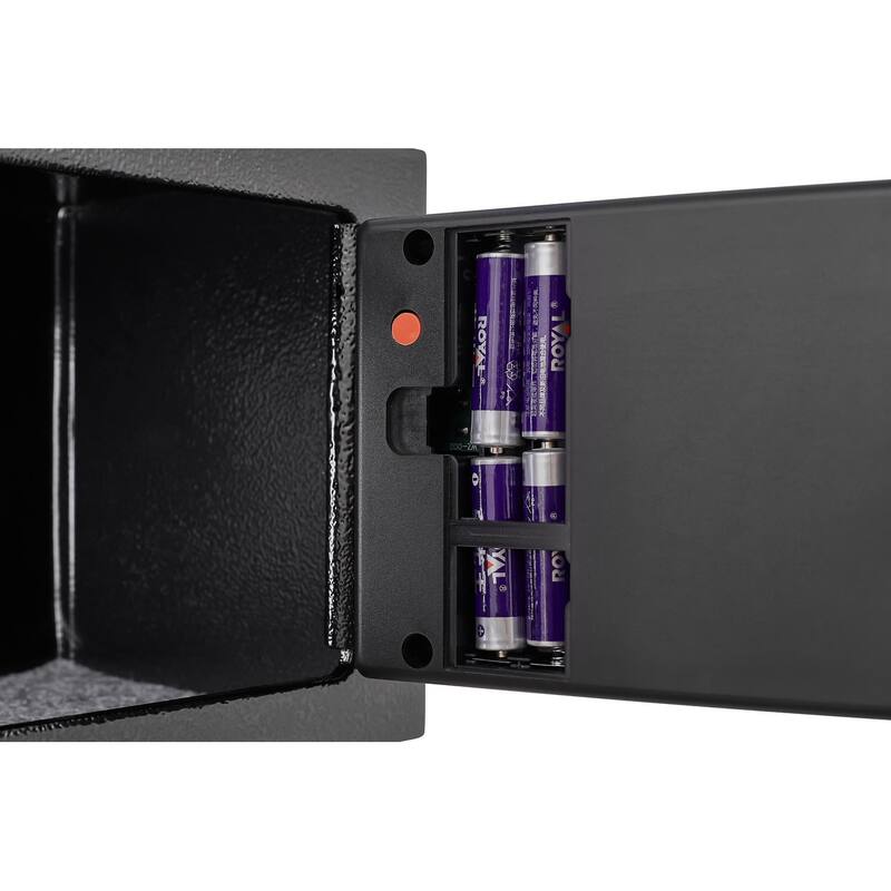 Secure Safe With Key And Password Money Home Safe, 0.23 Cubic Feet Small Safe, Mini Storage Cabinet