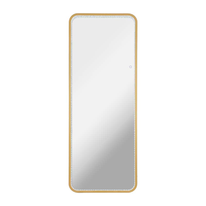 Tatum 65 in. H x 24 in. W Large Crystal Lining Rectangle Antifog Wall Or Floor Full-Length Mirror & Smart Touch - by JONATHAN Y