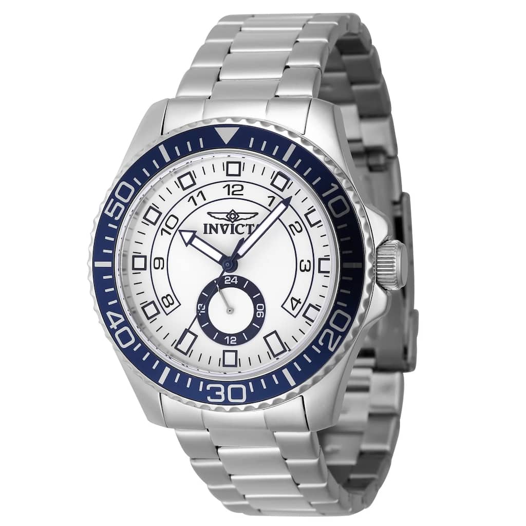 Invicta Men's 47124 Pro Diver Quartz Multifunction White Dial Watch