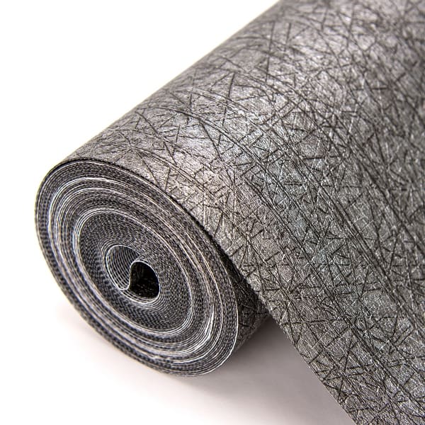 Warner Nagano Black Distressed Texture Wallpaper