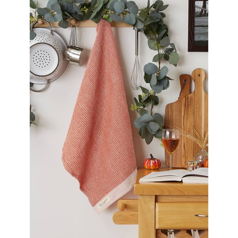 DII Washed Waffle Woven Dishtowel Set of 2