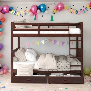 Elegant Full-Over-Full Bunk Bed