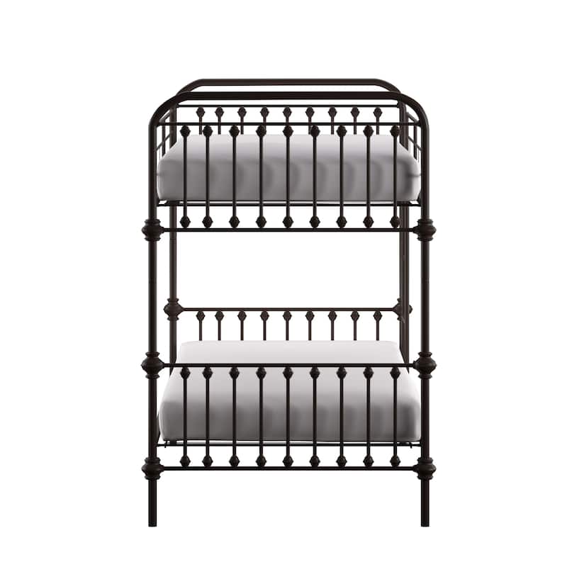 Giselle Antique Dark Bronze Iron Metal Bunk Bed iNSPIRE Q Junior