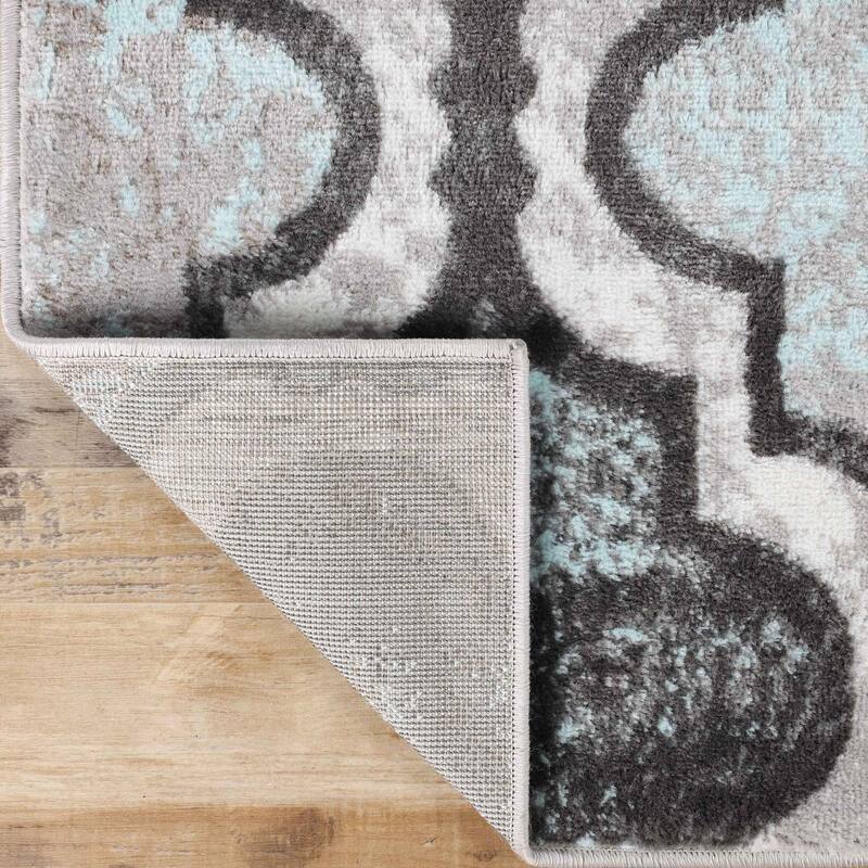 Superior Viking Contemporary Geometric Trellis Indoor Runner or Area Rug