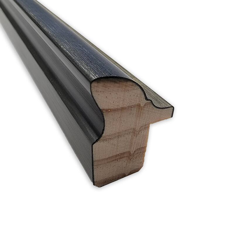 Theo Black Silver Narrow Framed Picture Frame, Photo Frame